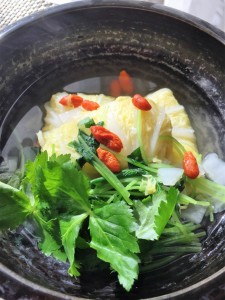 レンコ鯛の白菜包み